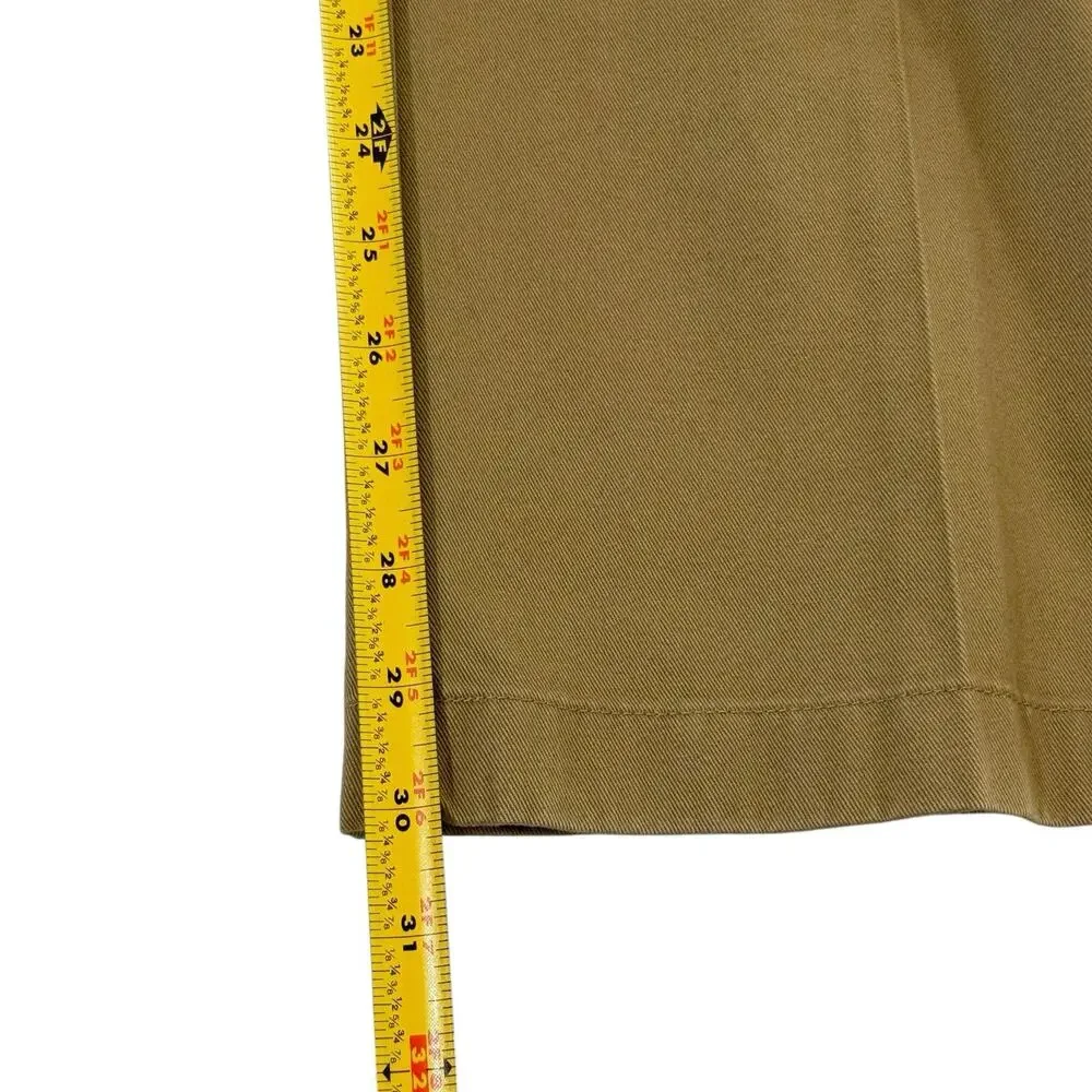 L.L. Bean Comfort Waist Chinos Mens 35x30 Double Pleated Khaki Tan Pants Relaxed - Picture 11 of 11